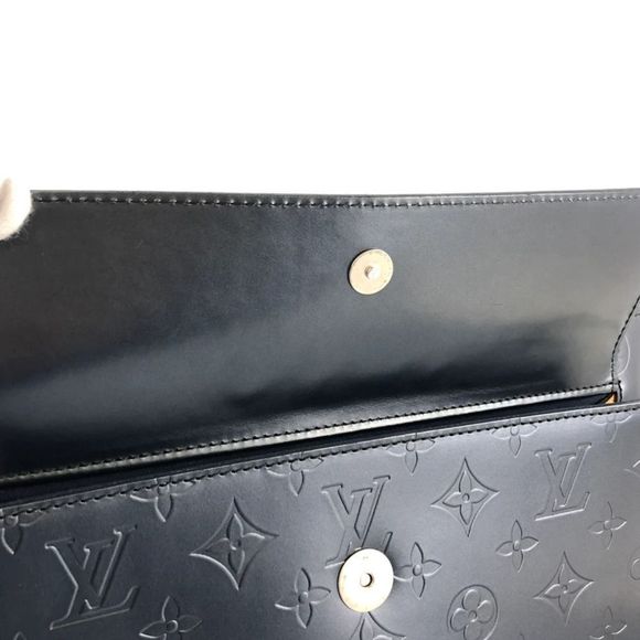 Louis Vuitton Mat Alston Monogram Leather Shoulder Bag Black - Picture 7 of 16